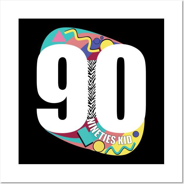 90s Kid - Vintage Nineties Kid Merch Wall Art by WaltTheAdobeGuy